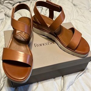 Like new Franco Sarto wedge sandals size 8